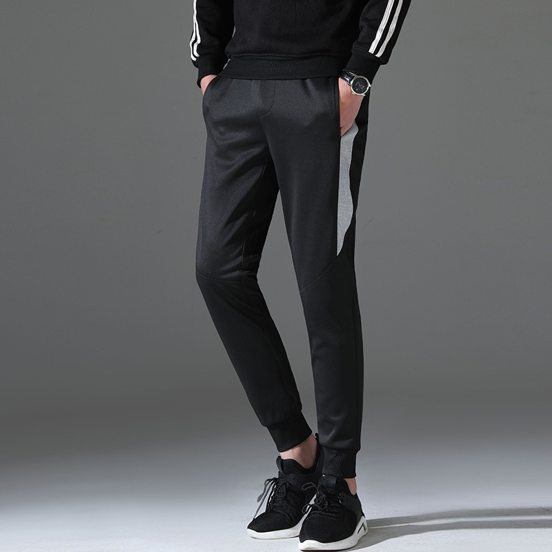 运动裤男裤子韩版潮流秋冬男士休闲裤潮流宽松卫裤简约九分束脚裤