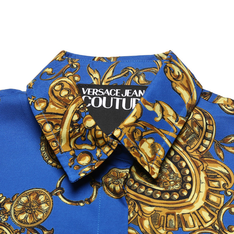 VERSACE JEANS COUTURE 范思哲 女士粘胶纤维休闲长袖衬衫71HAL201 NS007