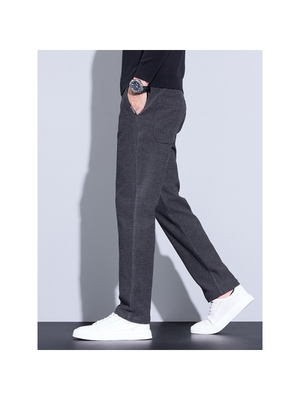 弹力抗皱易打理裤子男修身舒适耐磨灯芯绒商务休闲裤男士秋冬新款