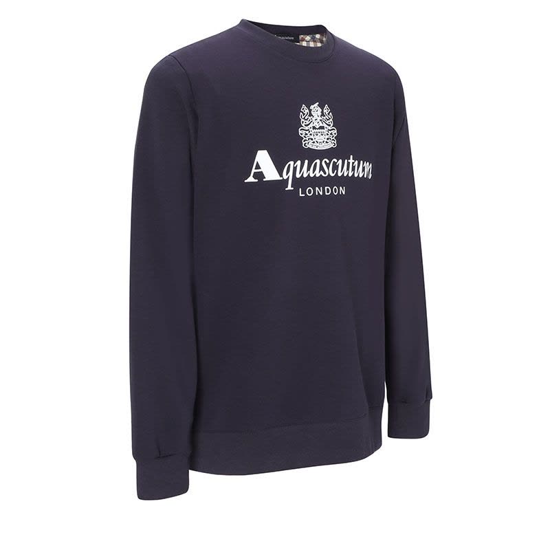 雅格狮丹 AQUASCUTUM 男士卫衣 LOGO印花棉质QMFOO2L0图片