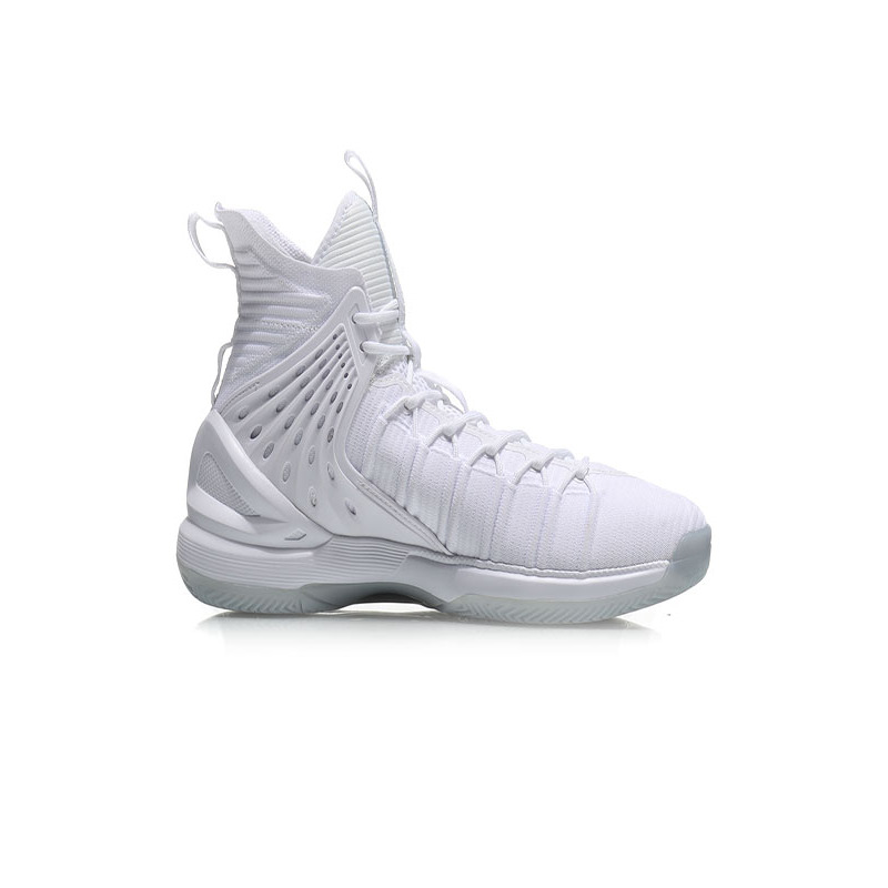 李宁 溯系列文武双全凤舞 男款篮球鞋aban075耐磨小白鞋