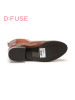迪芙斯D:FUSE牛皮圆头低跟套脚拼接深口女鞋DF44115017
