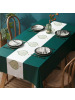 Cebapvc防水餐桌布欧美酒店桌布聚会假期晚餐厅餐遮盖布桌套防油