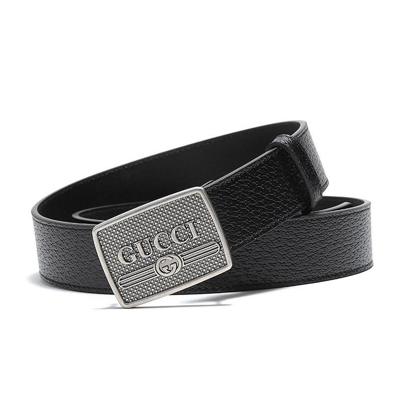 GUCCI 古驰 男士皮革仿古板扣式皮带腰带 523311 DJ20N