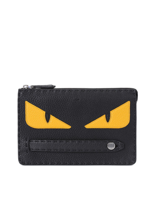 预订FENDI 怪兽黄眼睛 手拿包 7VA350 23x15x5CM