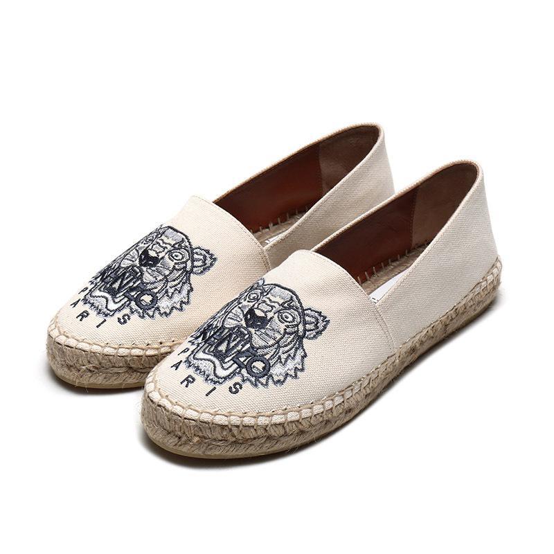 kenzo高田贤三女士虎头刺绣休闲鞋渔夫鞋麻编鞋f962es180f主要参数
