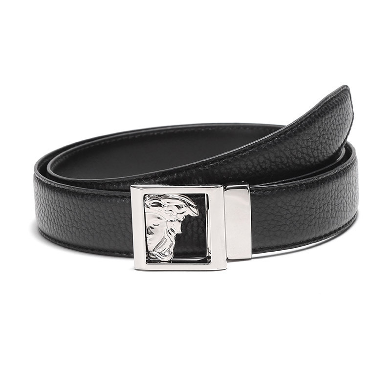 Versace COLLECTION 范思哲 男士皮革板扣式腰带皮带 V910229 VM00430