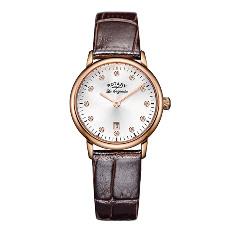 Rotary 劳特莱石英表女经典系列瑞士品牌休闲商务女士腕表LS90053-06