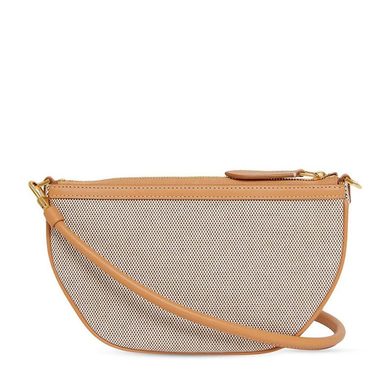 BURBERRY 博柏利( OLYMPIA 腋下包 字母印字标 织物拼皮 8038857 预售图片