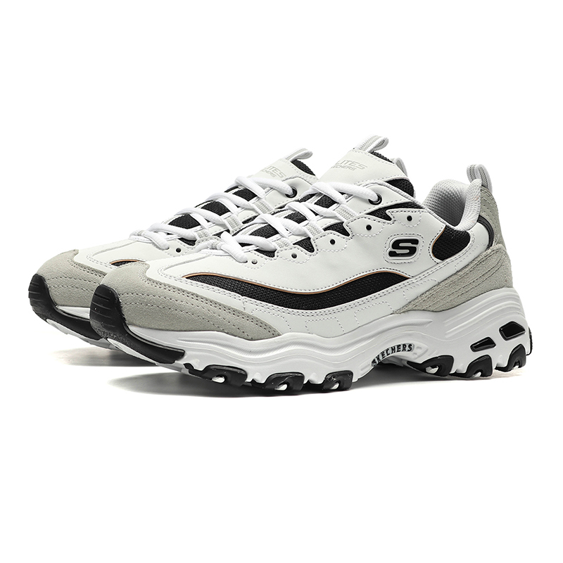 skechers斯凯奇男鞋休闲鞋熊猫老爹鞋厚底运动鞋666114