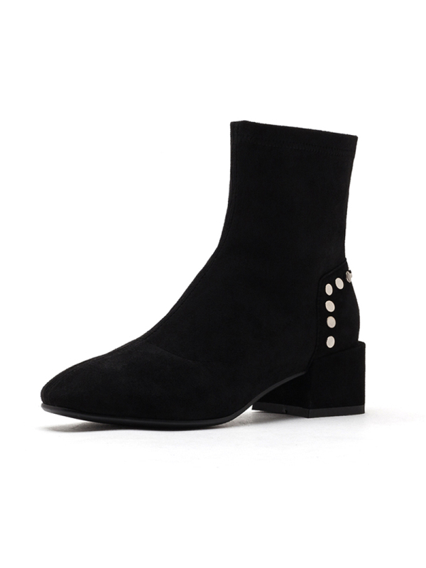 星期六(ST&SAT)秋冬新品粗跟时装靴瘦瘦靴女靴短靴SS94116325