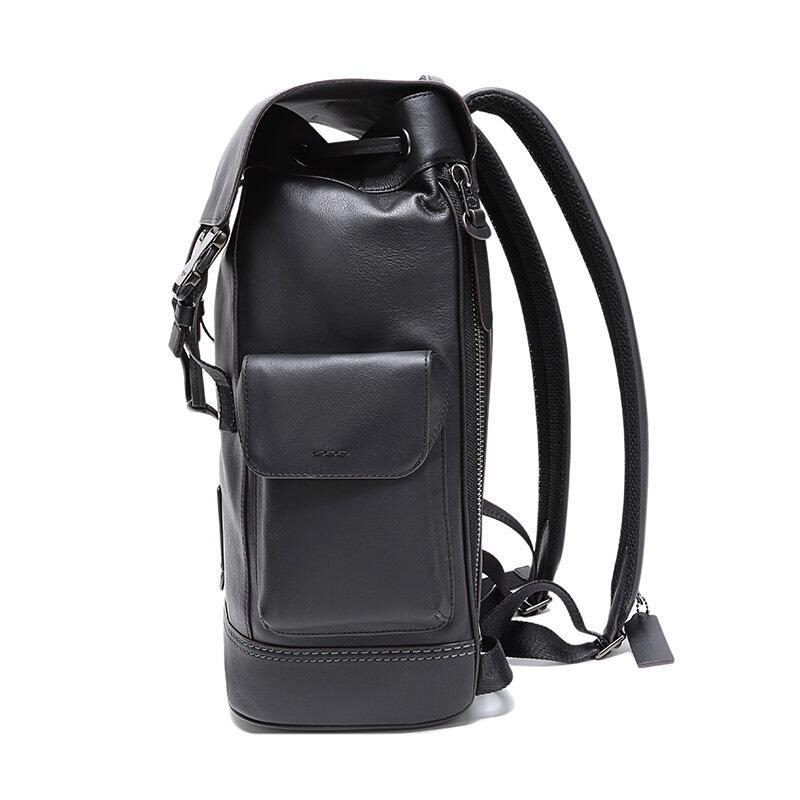 coach蔻驰奢侈品男士鹅卵石纹皮革rivington双肩包36080