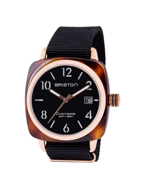 briston正品手表男女情侣运动欧美潮流石英手表黑盘黑带