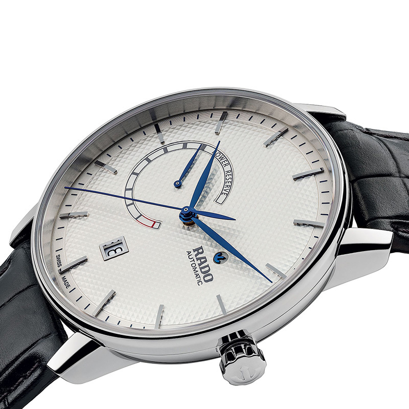 雷达(RADO)瑞士手表晶璨系列自动机械男表储能显示 41mm盘皮带 R22878015