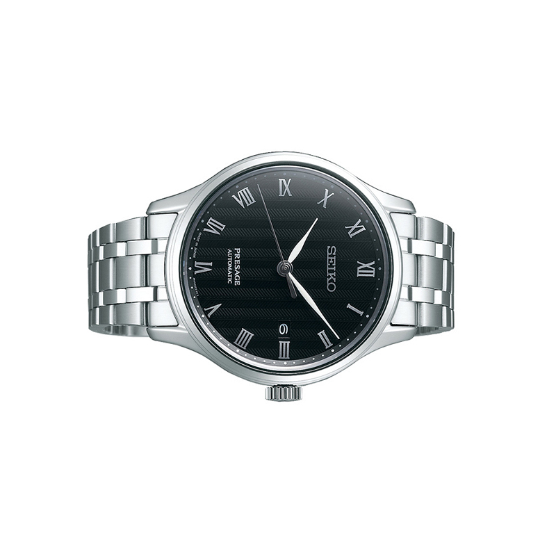 精工(seiko) 机械表 男 商务休闲机械金属带男士表srpc81j1