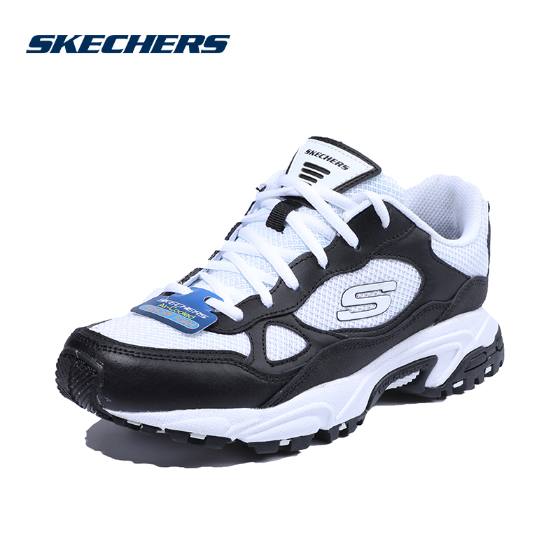 Skechers斯凯奇男鞋新款复古绑带运动鞋时尚前卫潮流休闲鞋51706/BKW