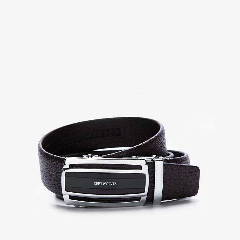 七匹狼男士皮带真皮自动扣腰带休闲中年轻人青年商务裤带