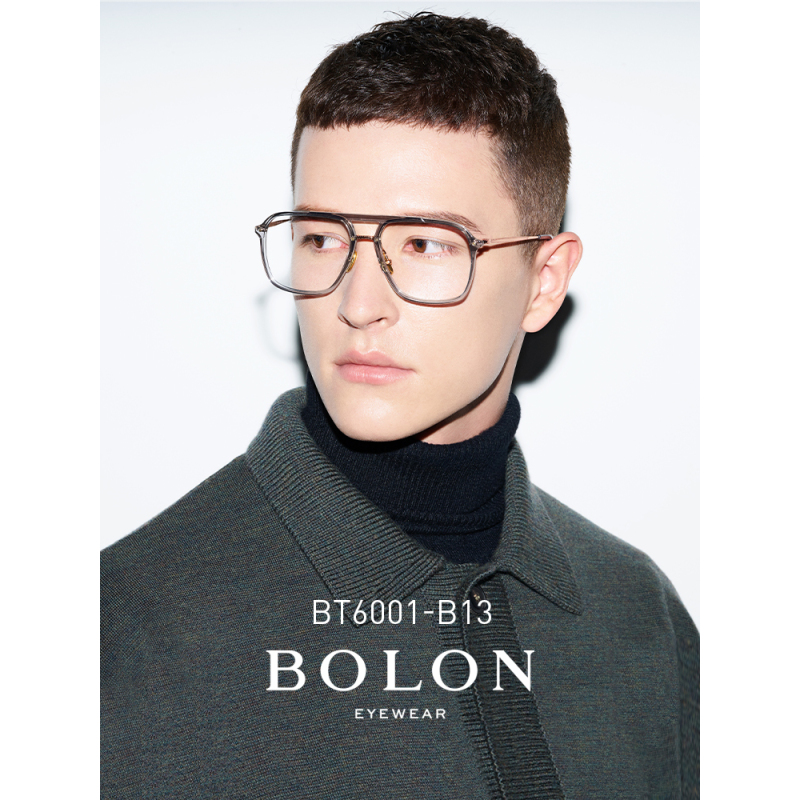 bolon暴龙近视眼镜2020年眼镜框β钛材质双梁眼镜架bt6001