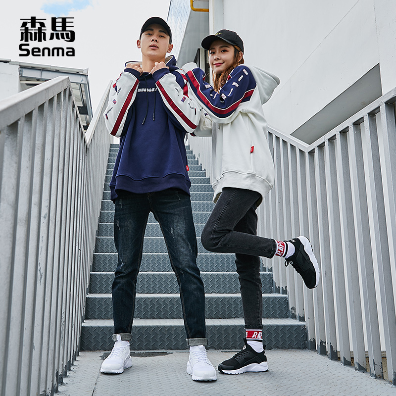 森马情侣鞋子2019春季运动鞋潮鞋韩版百搭潮流学生白色情侣款