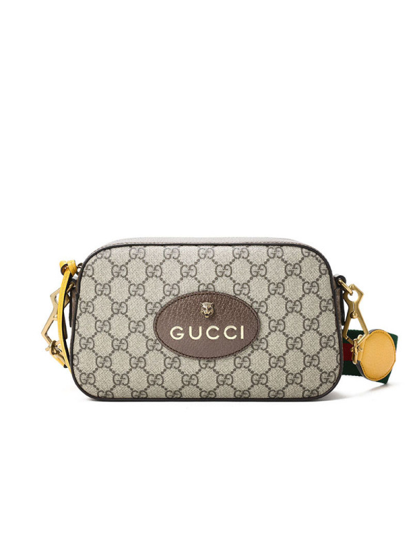 预订 GUCCI 古驰 老花 单肩包 斜挎包 相机包 虎头标识老花款476466金扣