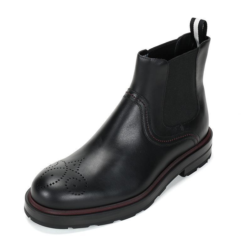 BALLY 巴利 男士 牛皮靴子切尔西靴皮靴 CORBET FUR