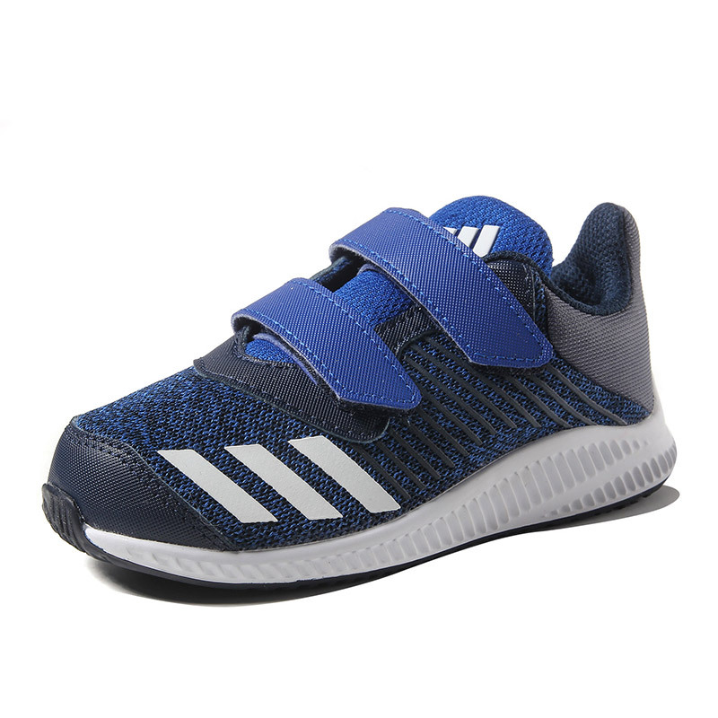 【自营】adidas阿迪达斯童男婴童0-4岁低帮魔术贴婴童鞋BA9460 BA9460学院蓝+亮白+学院藏青蓝