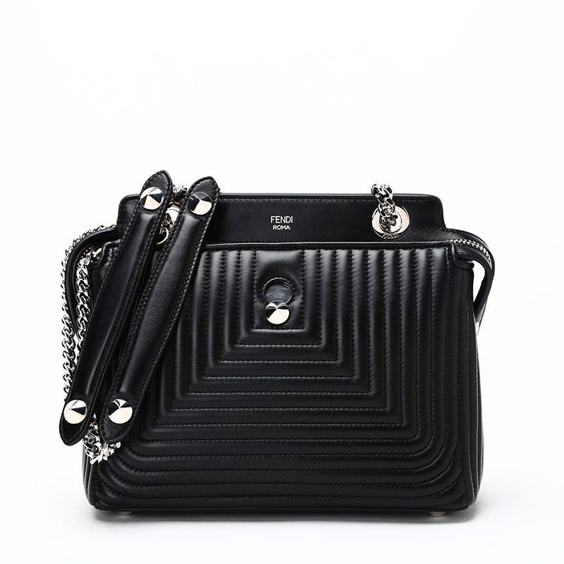 FENDI/芬迪 女包DOTCOM绗缝图案链条手拎斜挎包 8BN299图片