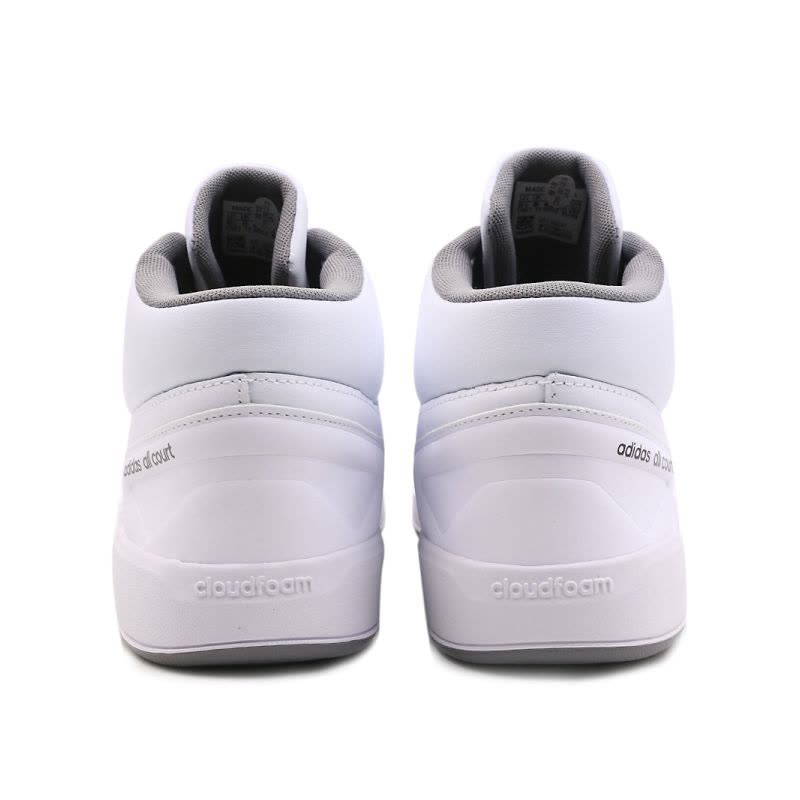 阿迪达斯男鞋小白鞋皮面高帮耐磨运动休闲板鞋CG6141图片