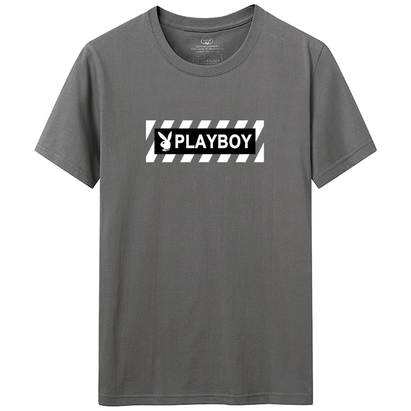 花花公子(PLAYBOY ICON)2020夏季男士时尚休闲夏季短袖T恤