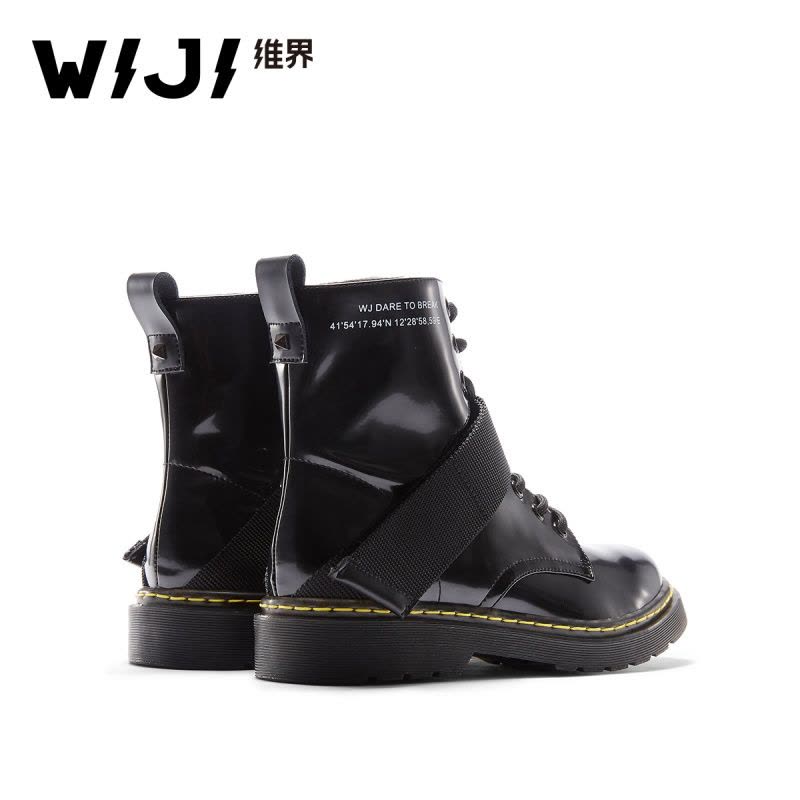 WIJI冬季新款时尚潮流休闲高帮鞋个性魅力气质青春欧美街头风女鞋图片