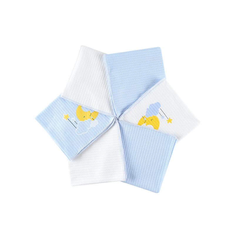 hello mika 米卡 (6条装)婴儿毛巾洗脸巾宝宝方巾口水巾图片