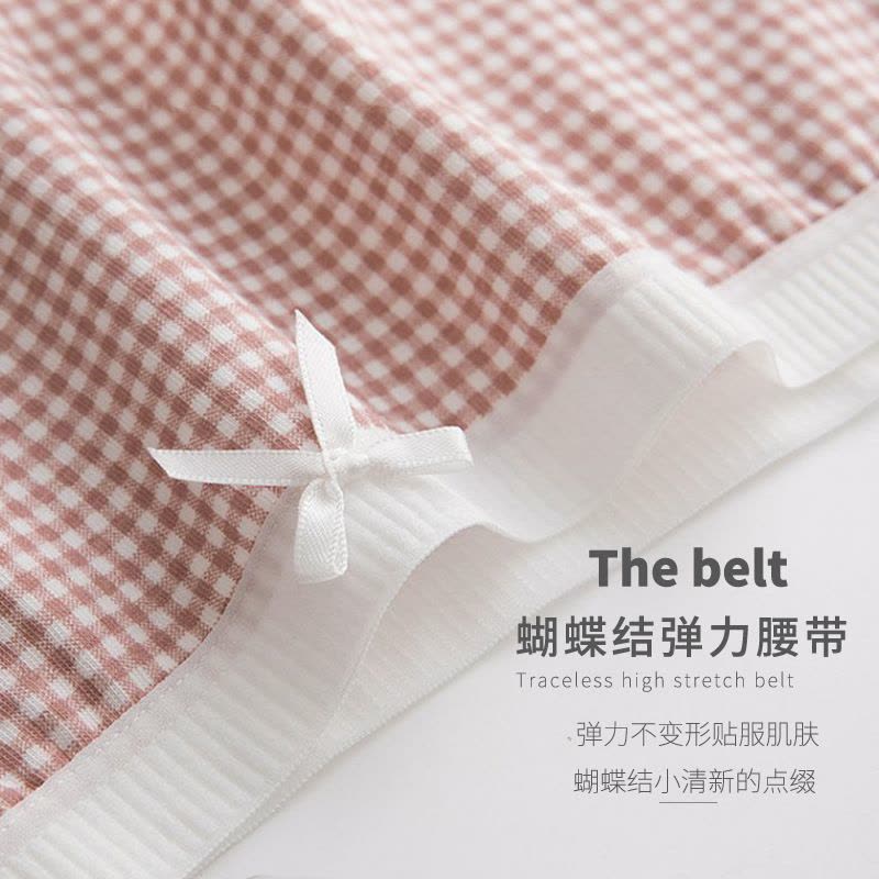 内裤纯棉档三角裤蝴蝶结日系内裤可爱时尚短裤图片