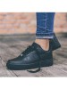 NIKE耐克女鞋airforce空军一号AF1纯黑小黑鞋休闲板鞋315115-038