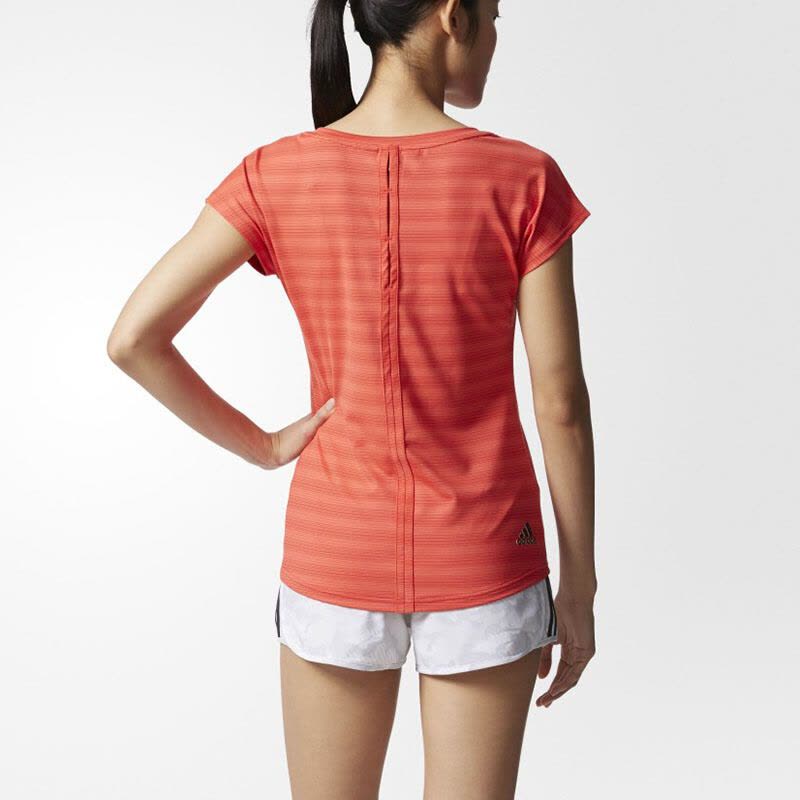 Adidas阿迪达斯女装夏季运动服休闲透气户外短袖T恤CF3658图片