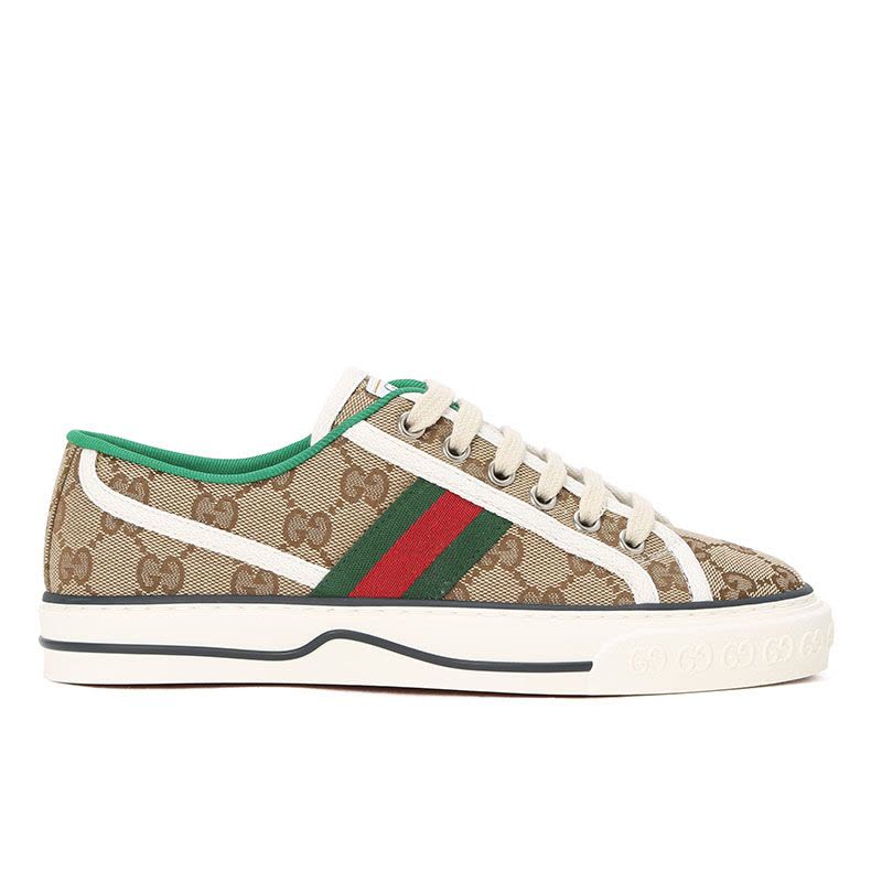 预售 古驰GUCCI Tennis 1977 帆布鞋 经典织带织物606110 女士帆布鞋图片