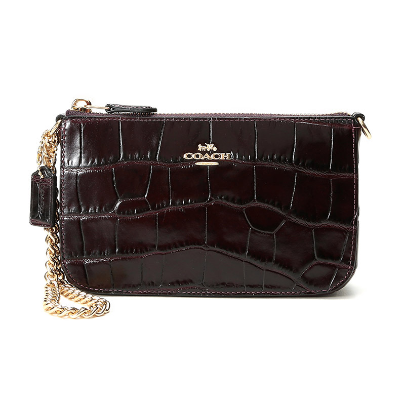 coach蔻驰奢侈品女士压纹皮革手拿包手提包31860