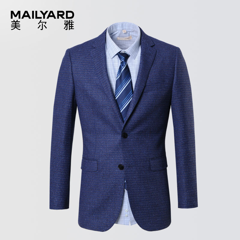 美尔雅(MAILYARD)西服单件 商务休闲男式西装 男士正装单上衣 489