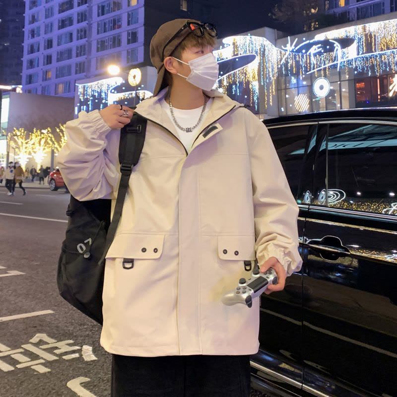 春秋新户外冲锋衣2024新款男工作服防风防水钓鱼登山服图片