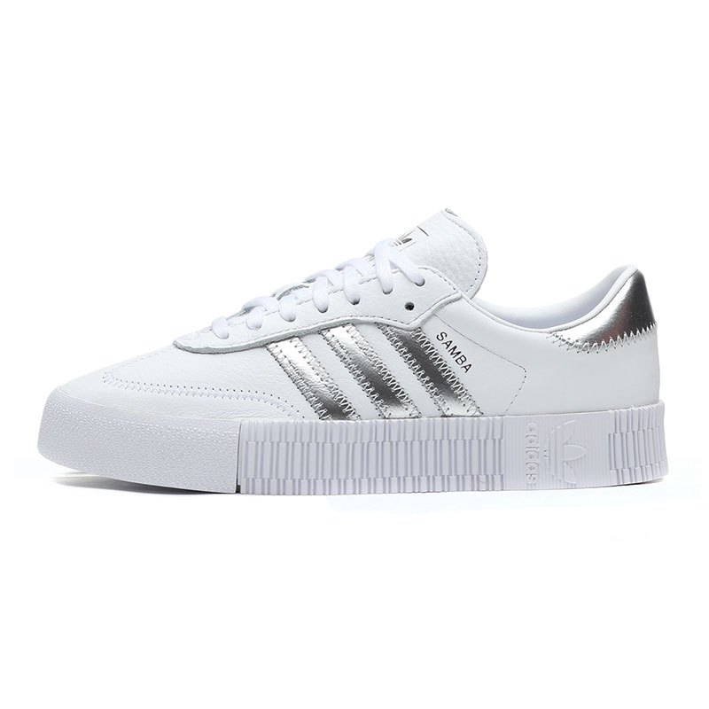 adidas阿迪达斯三叶草女鞋水原希子同款复古休闲小白鞋板鞋ee9017