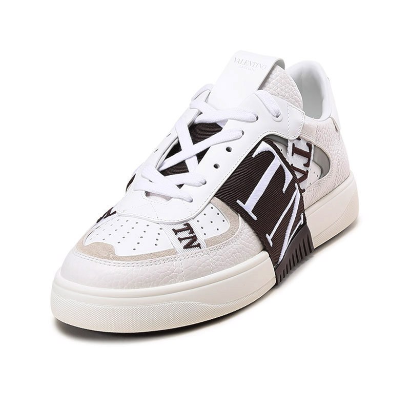 华伦天奴 valentino 男士皮革/织物vl7n系带休闲鞋运动鞋板鞋小白鞋1y