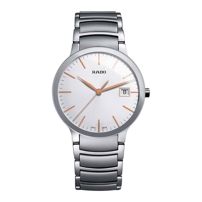 雷达(RADO)瑞士手表 晶萃系列时尚简约商务款石英手表 男士腕表 R30927123 38mm银白盘