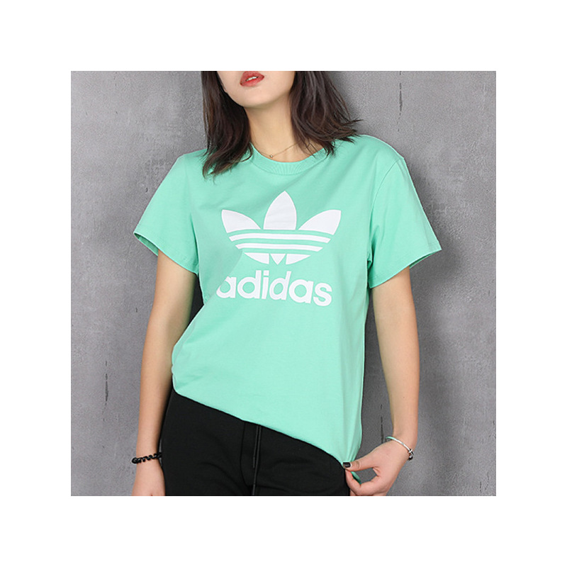 adidas阿迪达斯三叶体恤女装夏季款运动服短袖t恤fm3316