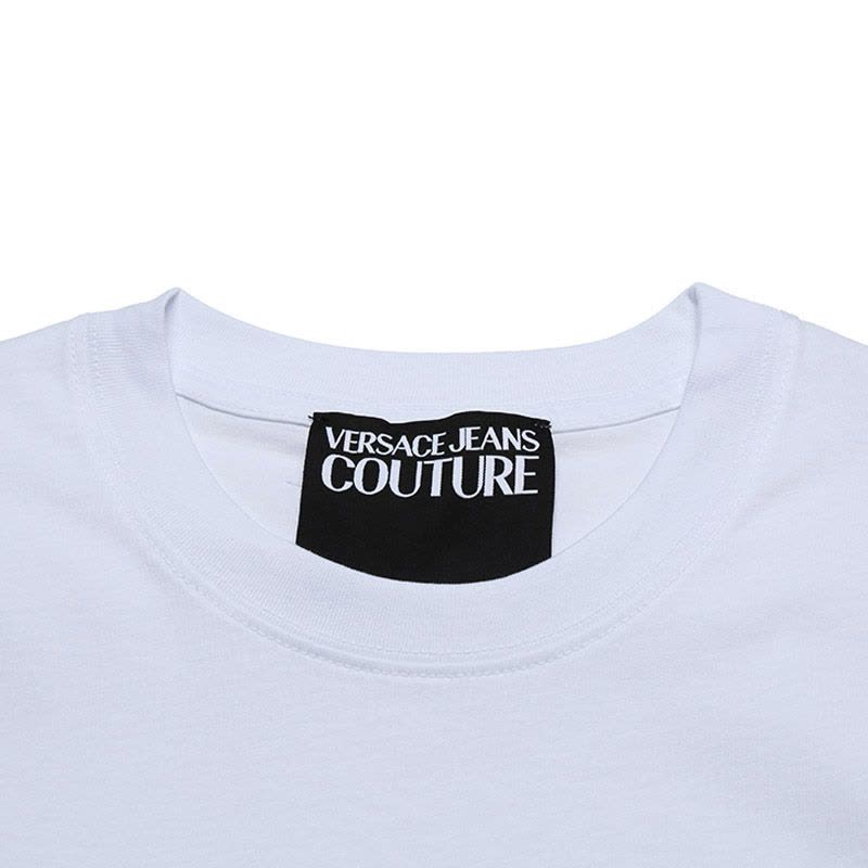 范思哲 VERSACE JEANS COUTURE 男士棉质圆领短袖T恤72GAHP02 CJ01P图片