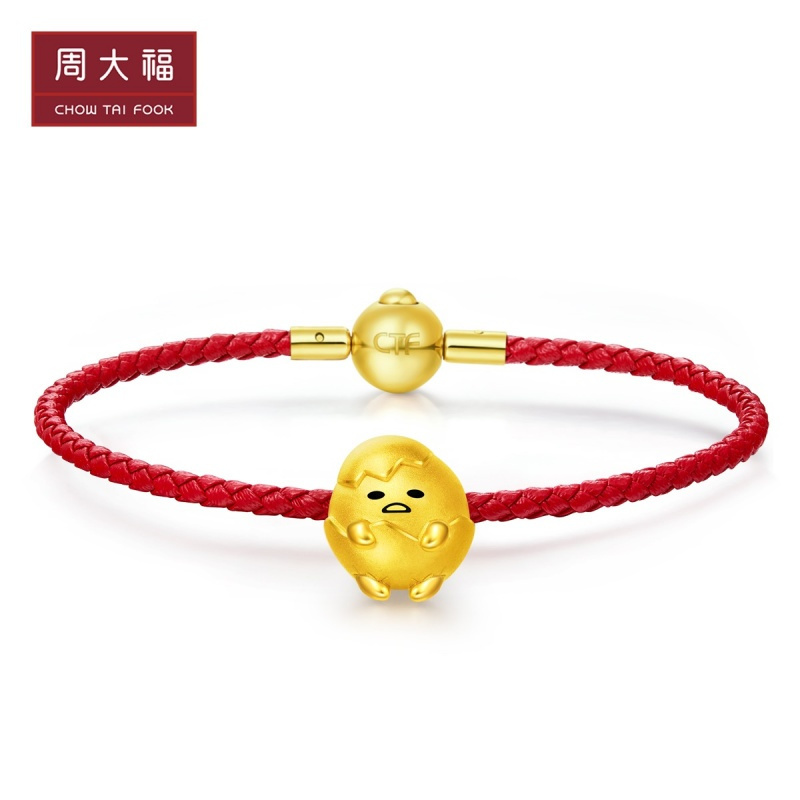 周大福金吊坠X三丽鸥系列蛋哥转运珠足金金吊坠R22975