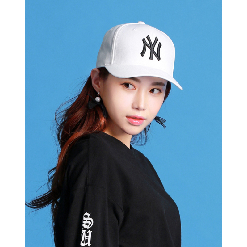mlb棒球帽ny洋基队男女通用白色休闲鸭舌帽子32cpif74150w