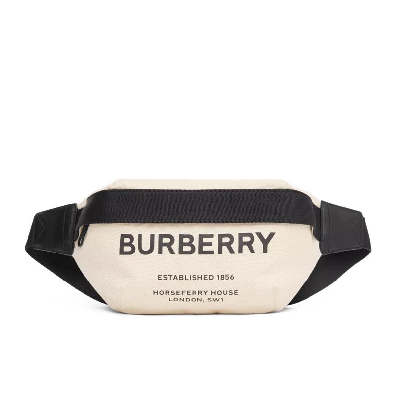 【预定】BURBERRY/博柏利 中号 Horseferry 印花棉质帆布腰包 31*7.5*16CM图片