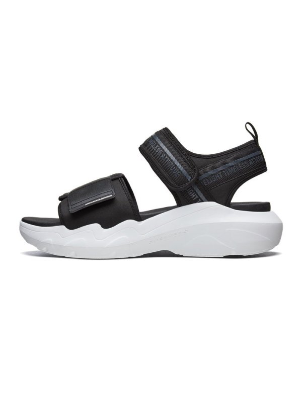 Skechers斯凯奇男鞋夏季魔术贴沙滩鞋厚底增高熊猫凉鞋999130