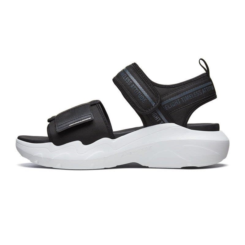Skechers斯凯奇男鞋夏季魔术贴沙滩鞋厚底增高熊猫凉鞋999130图片