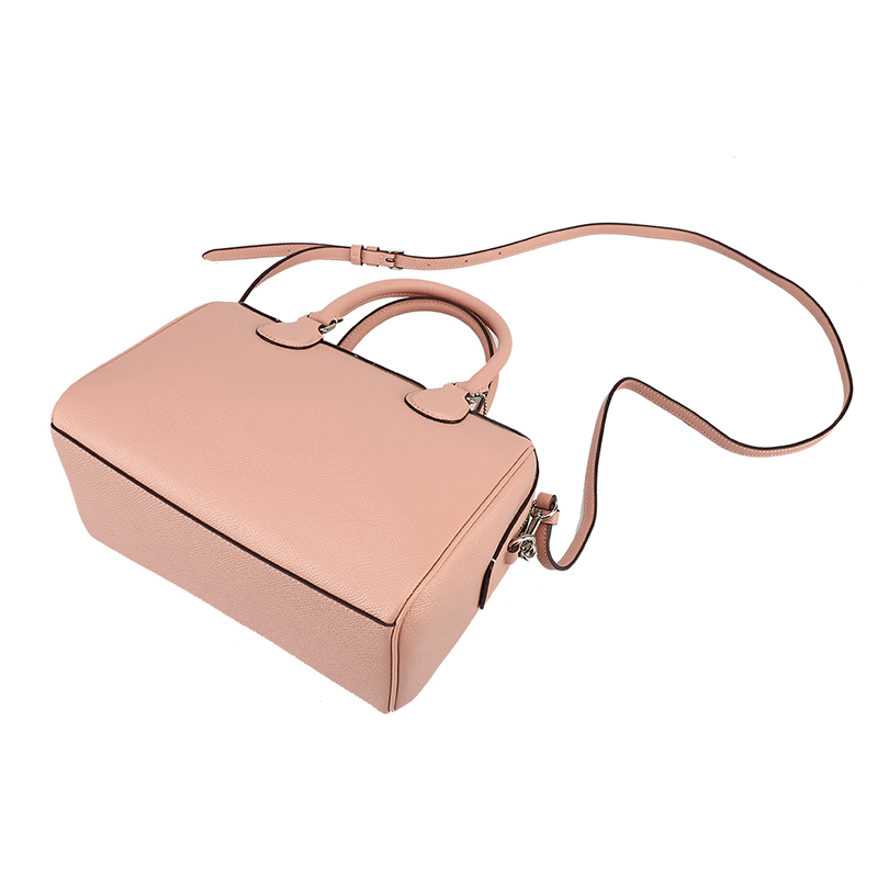 COACH 蔻驰 奢侈品 欧美时尚女士纯色皮革手提肩背斜挎桶包