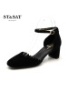 St&Sat/星期六商场同款稳固粗跟时尚女鞋凉鞋中后空SS71114390